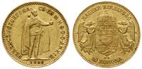 10 koron 1906 KB, Kremnica, złoto 3.37 g, Fr. 25