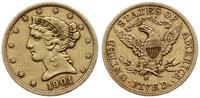 5 dolarów 1901 S, San Francisco, Liberty Head, z