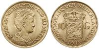 10 guldenów 1912, Utrecht, złoto 6.72 g, pięknie