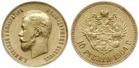 10 rubli 1904 АР, Petersburg, złoto 8.60 g, bard