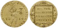dukat 1819, Utrecht, złoto 3.47 g, Fr. 331