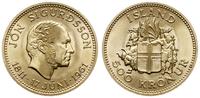 500 koron 1961, Jon Sigurdsson, złoto 8.97 g, ma