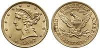 5 dolarów 1897, Filadelfia, typ Liberty Head wit