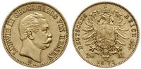 20 marek 1873 H, Darmstadt, złoto 7.93 g, Fr. 37