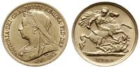 1 funt 1900, Londyn, złoto 3.99 g, Fr. 397, S. 3