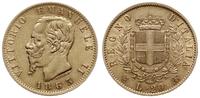 20 lirów 1863 T-BN, Turyn, złoto 6.43 g, ładnie 
