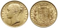 1 funt 1873 S, Sydney, złoto 7.97 g, pięknie zac