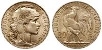 20 franków 1912, Paryż, złoto 6.45 g, pięknie za