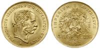 4 floreny = 10 franków 1892, Wiedeń, nowe bicie,