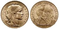 20 franków 1909, Paryż, złoto 6.45 g, wyśmienici