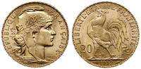 20 franków 1912, Paryż, złoto 6.45 g, wyśmienici