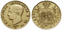 40 lirów 1814/M, Mediolan, złoto 12.85 g, Fr. 5