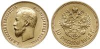 10 rubli 1902 АР, Petersburg, złoto 8.59 g, Fr. 