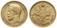 7 1/2 rubla 1897 (А•Г), Petersburg, złoto 6.44 g