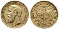 20 marek 1894 G, Karlsruhe, złoto 7.95 g, AKS 14