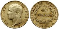 40 franków 1806 A, Paryż, złoto 12.88 g, Fr. 481