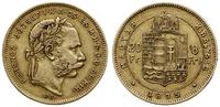 20 franków = 8 forintów 1875 KB, Kremnica, złoto