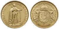 20 koron 1898 KB, Kremnica, złoto 6.77 g, Fr. 25