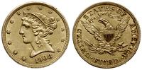 5 dolarów 1908, Filadelfia, Liberty Head, złoto 