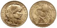 20 franków 1913, Paryż, złoto 6.44 g, piękne, Fr