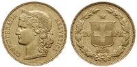20 franków 1891, Berno, złoto 6.42 g, Fr. 495, H