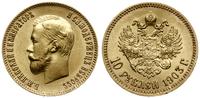 10 rubli 1903 АР, Petersburg, złoto 8.58 g, Fr. 