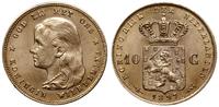 10 guldenów 1897, Utrecht, złoto 6.72 g, piękne,
