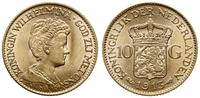 10 guldenów 1913, Utrecht, złoto 6.72 g, piękne,