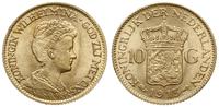 10 guldenów 1913, Utrecht, złoto 6.73 g, piękne,