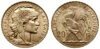 20 franków 1910, Paryż, złoto 6.45 g, piękne, Fr