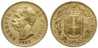 20 lirów 1882 R, Rzym, złoto 6.45 g, piękne, Fr.