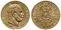 10 marek 1877 / A, Frankfurt, złoto 3.92 g, AKS 