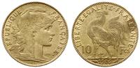 10 franków 1906 / A, Paryż, złoto 3.22 g, Fr. 59
