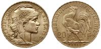 20 franków 1911, Paryż, złoto 6.44 g, piękne, Fr