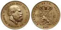 10 guldenów 1875, Utrecht, złoto 6.72 g, wyśmien