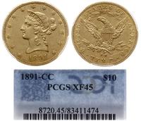 10 dolarów 1891 CC, Carson City, typ Liberty Hea