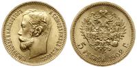 5 rubli 1902 АР, Petersburg, złoto 4.30 g, Fr. 1