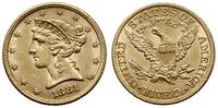 5 dolarów 1881, Filadelfia, typ Liberty Head, Ea