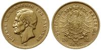 20 marek 1872 E, Muldenhütten, złoto 7.94 g, AKS