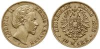 10 marek 1878 D, Monachium, złoto 3.92 g, AKS 19