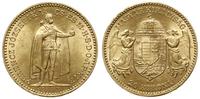 20 koron 1893 KB, Kremnica, złoto 6.78 g, piękne