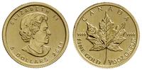 5 dolarów 2011, Maple Leaf, złoto 3.14 g = 1/10 