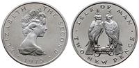 2 nowe pensy 1975, Sokoły, platyna 16.50 g próby
