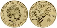 100 funtów 2016, Londyn, Chiński rok małpy, złot