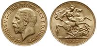 1 funt 1932 SA, Pretoria, złoto 7.98 g, pięknie 
