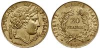 20 franków 1851/A, Paryż, złoto 6.44 g, Fr. 566,