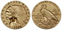 2 1/2 dolara 1928, Filadelfia, Indian Head, złot