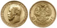 10 rubli 1902 АР, Petersburg , złoto 8.59 g, Fr.