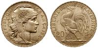20 franków 1910, Paryż, złoto 6.44 g, Fr. 596.a,