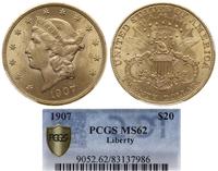 20 dolarów 1907, Filadelfia, typ Liberty, złoto,
